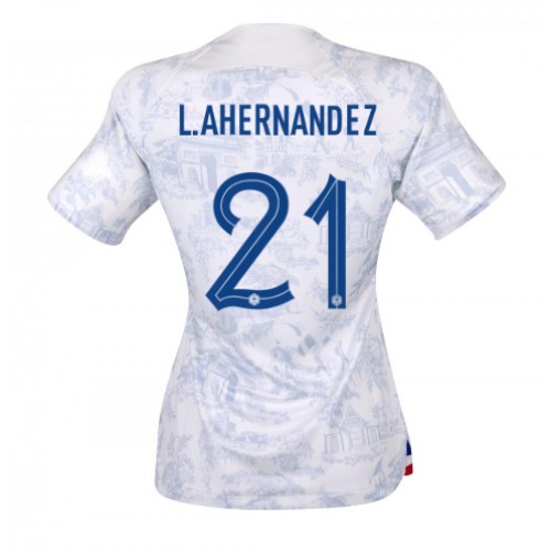 Dres Francuska Lucas Hernandez #21 Gostujuci za Žensko SP 2022 Kratak Rukav